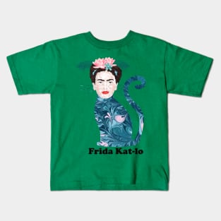 Frida Kat-lo! Kids T-Shirt